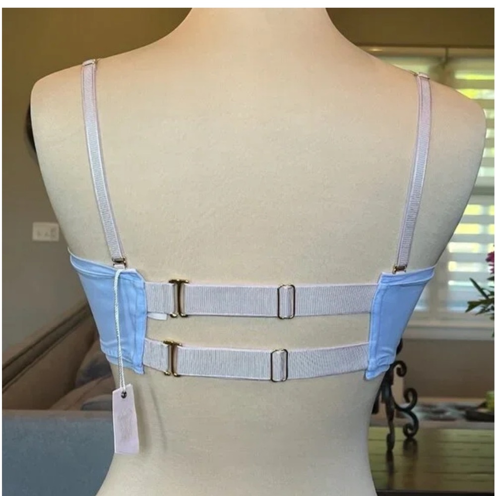 NWT We Are HAH Free People Wired Bra 30-38C Periwinkle Sheer 32C 34C 36C 38C - Picture 9 of 12
